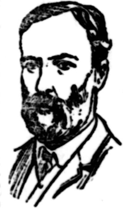 1885 sketch of John William Waterhouse