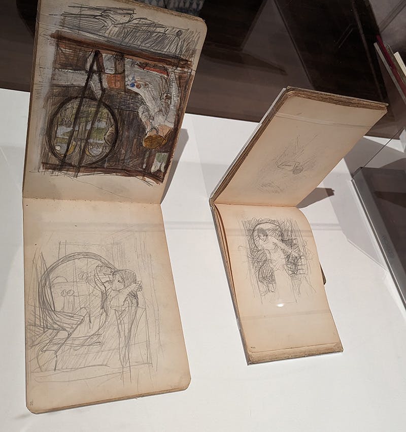 Two of John William Waterhouse's sketchbooks