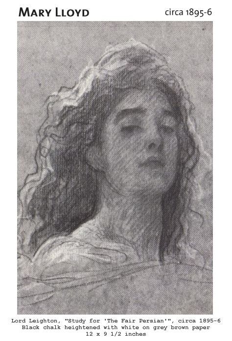 Study for the Fair Persian (Portrait of Mary Lloyd) by Lord Leighton