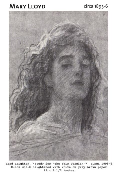 Study for the Fair Persian (Portrait of Mary Lloyd) by Lord Leighton