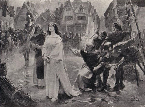 Frederic Roe, Martyrdom: Joan of Arc on her way to Execution, 1906