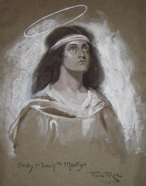 Frederic Roe, Study for Joan the Martyr, 1905